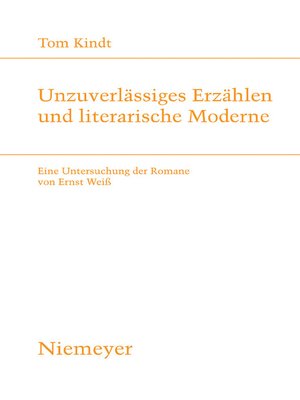 cover image of Unzuverlässiges Erzählen und literarische Moderne